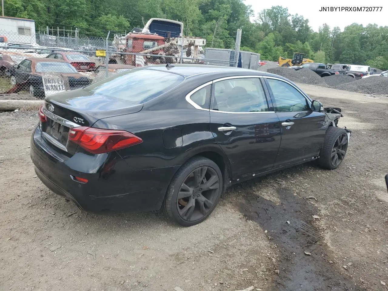 2016 Infiniti Q70L 3.7 VIN: JN1BY1PRXGM720777 Lot: 54720165