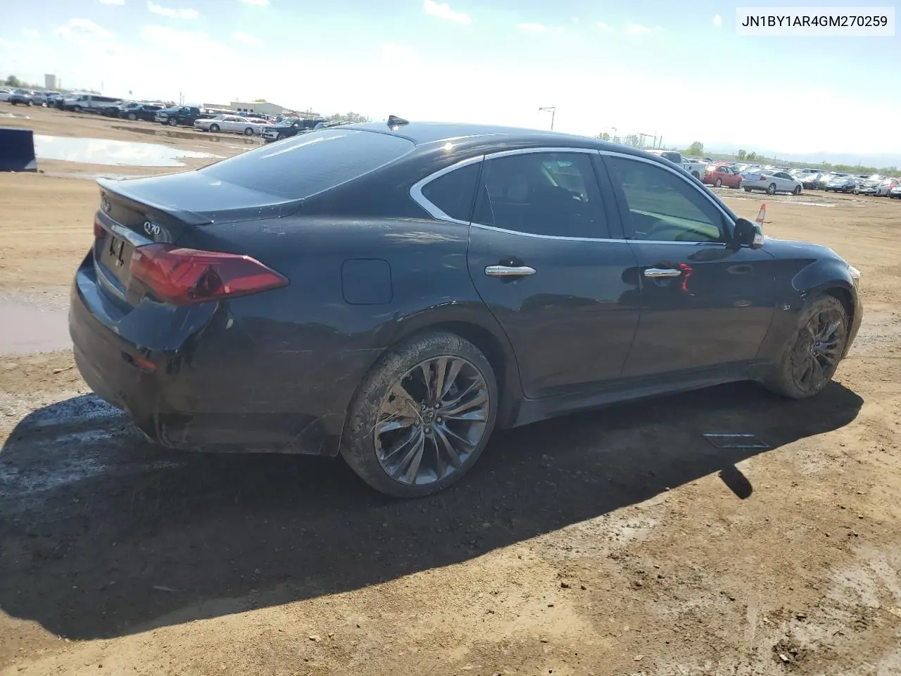 2016 Infiniti Q70 3.7 VIN: JN1BY1AR4GM270259 Lot: 56456805