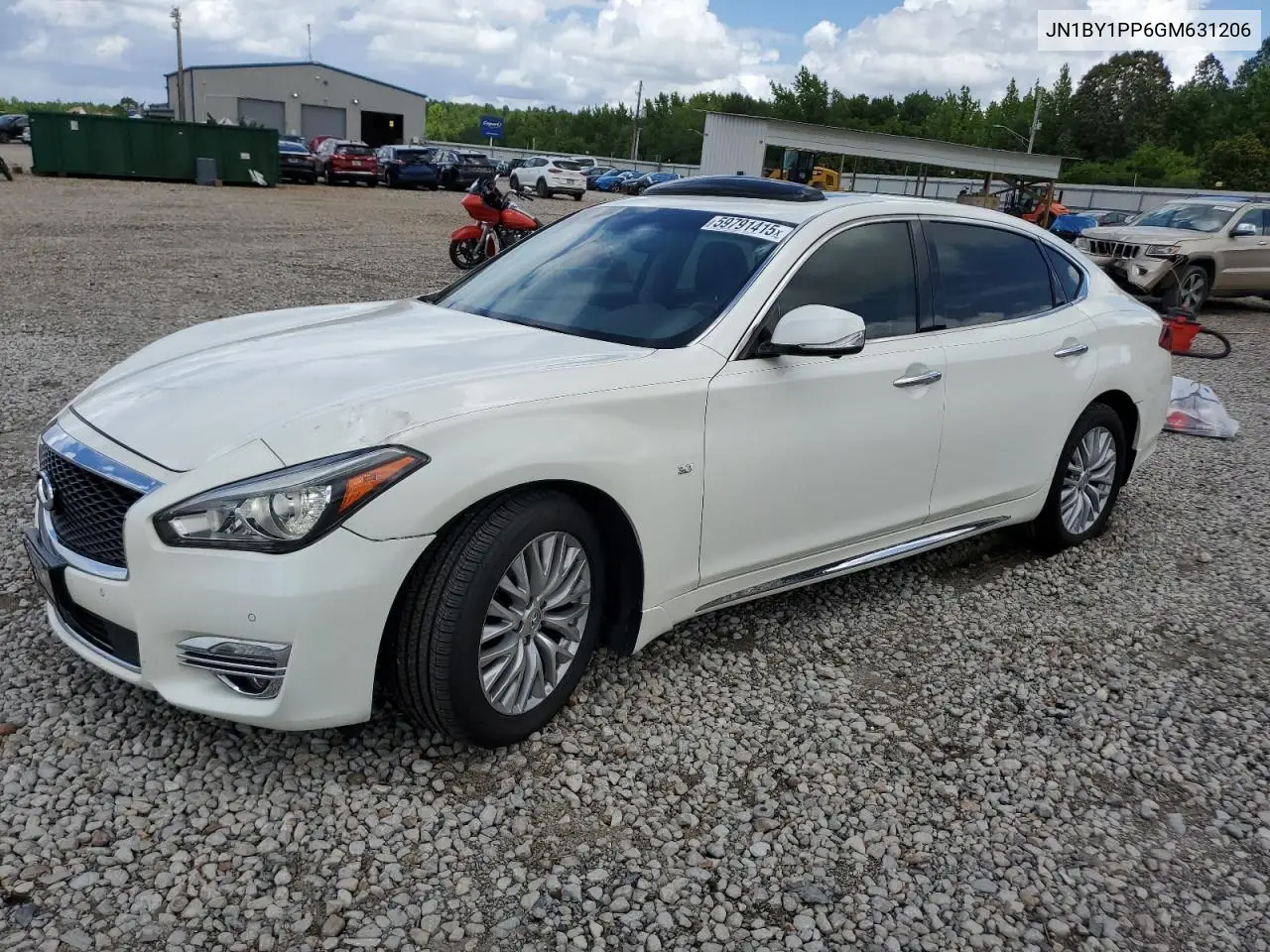 2016 Infiniti Q70L 3.7 VIN: JN1BY1PP6GM631206 Lot: 59791415