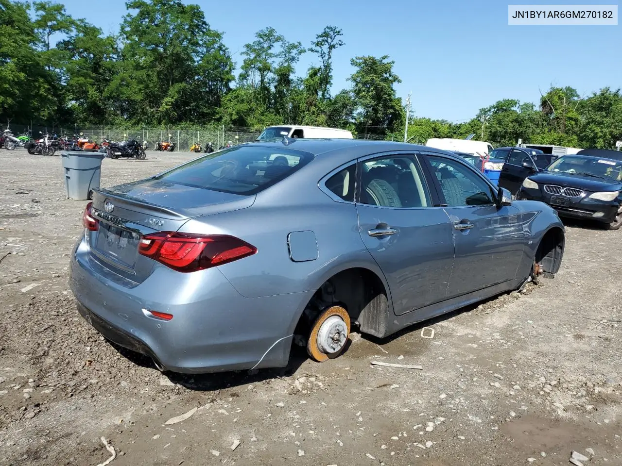 2016 Infiniti Q70 3.7 VIN: JN1BY1AR6GM270182 Lot: 61813865