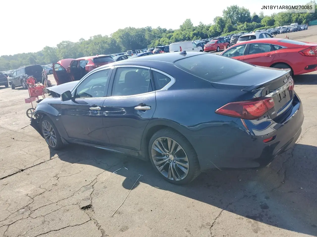 2016 Infiniti Q70 3.7 VIN: JN1BY1AR8GM270085 Lot: 61833115