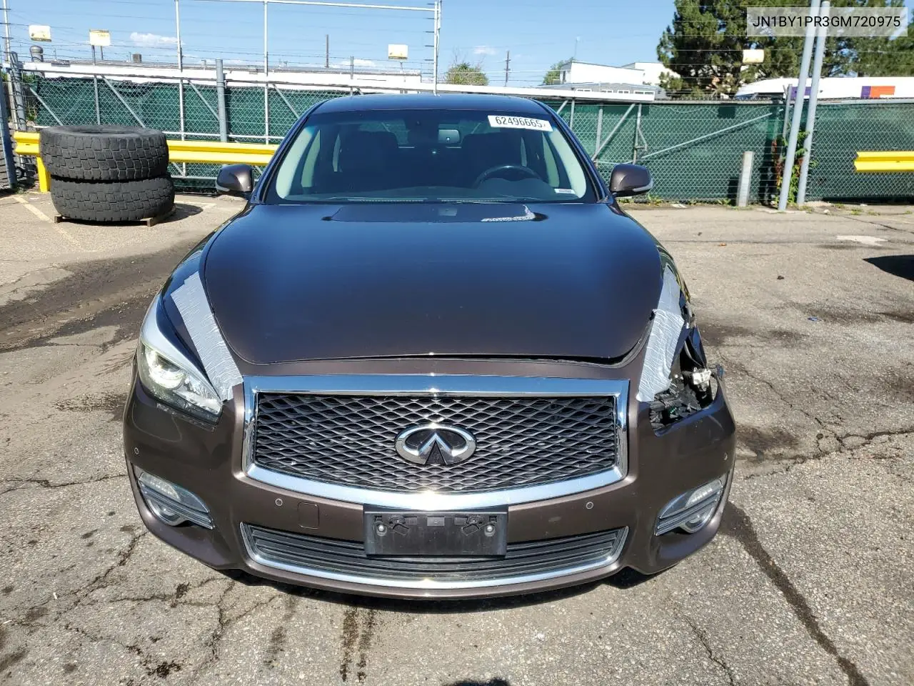 2016 Infiniti Q70L 3.7 VIN: JN1BY1PR3GM720975 Lot: 62496665