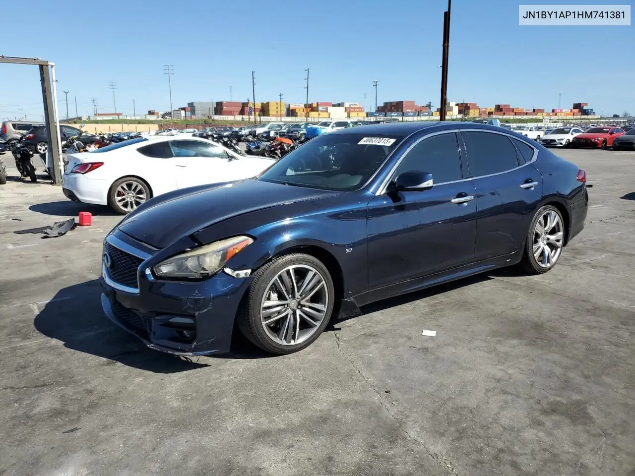 2017 Infiniti Q70 3.7 VIN: JN1BY1AP1HM741381 Lot: 48637015