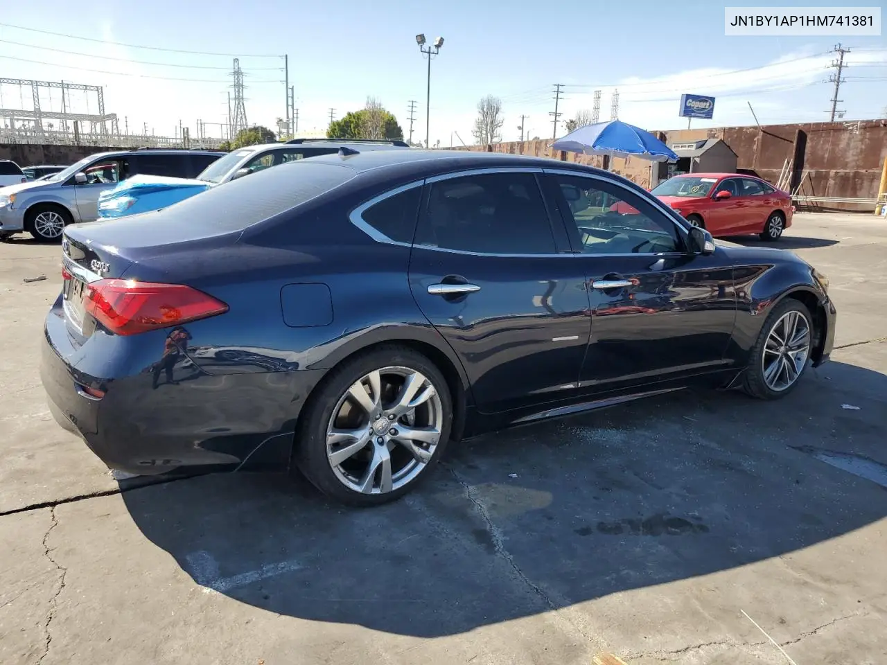 2017 Infiniti Q70 3.7 VIN: JN1BY1AP1HM741381 Lot: 48637015
