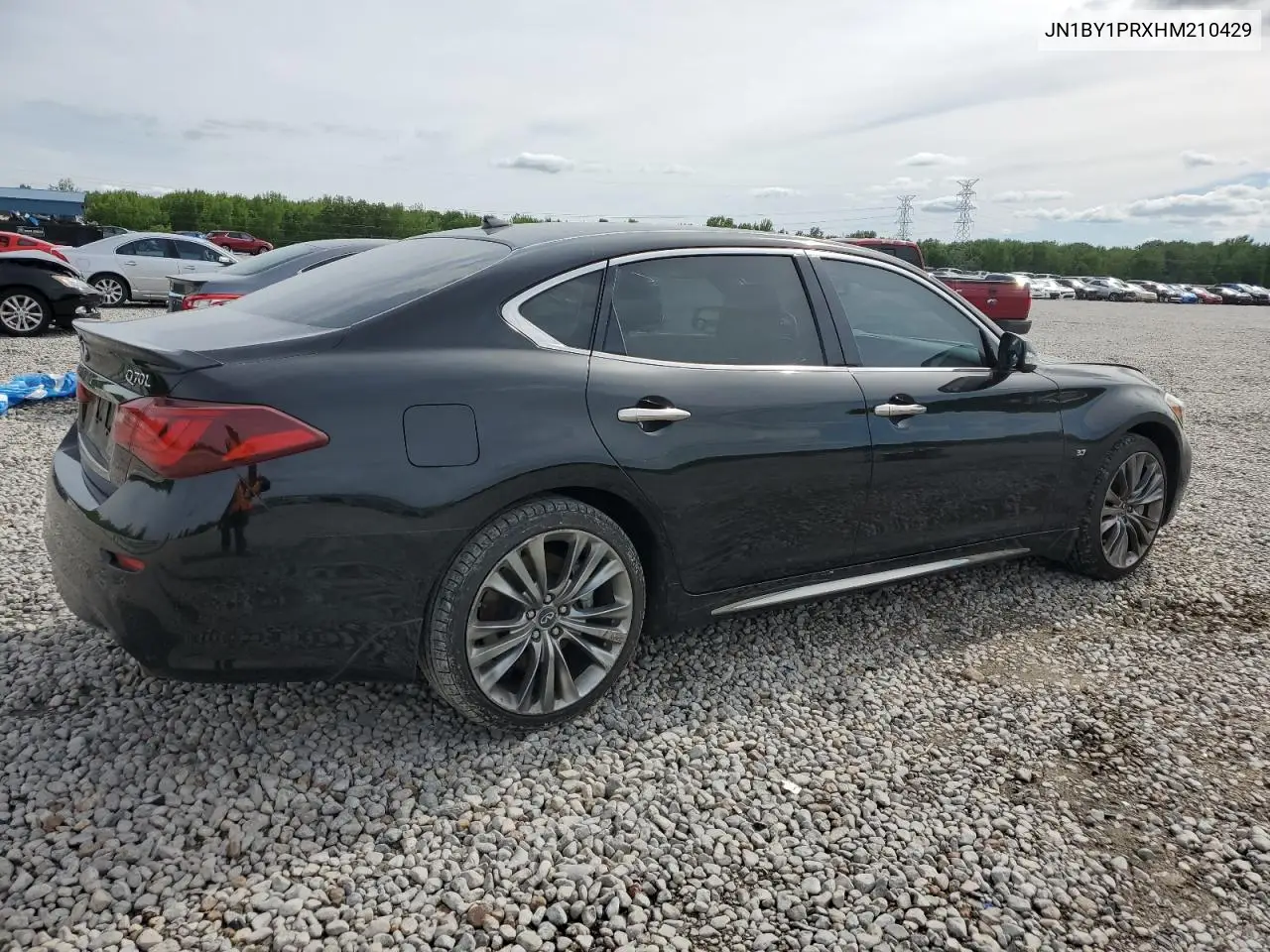 2017 Infiniti Q70L 3.7 VIN: JN1BY1PRXHM210429 Lot: 53617085