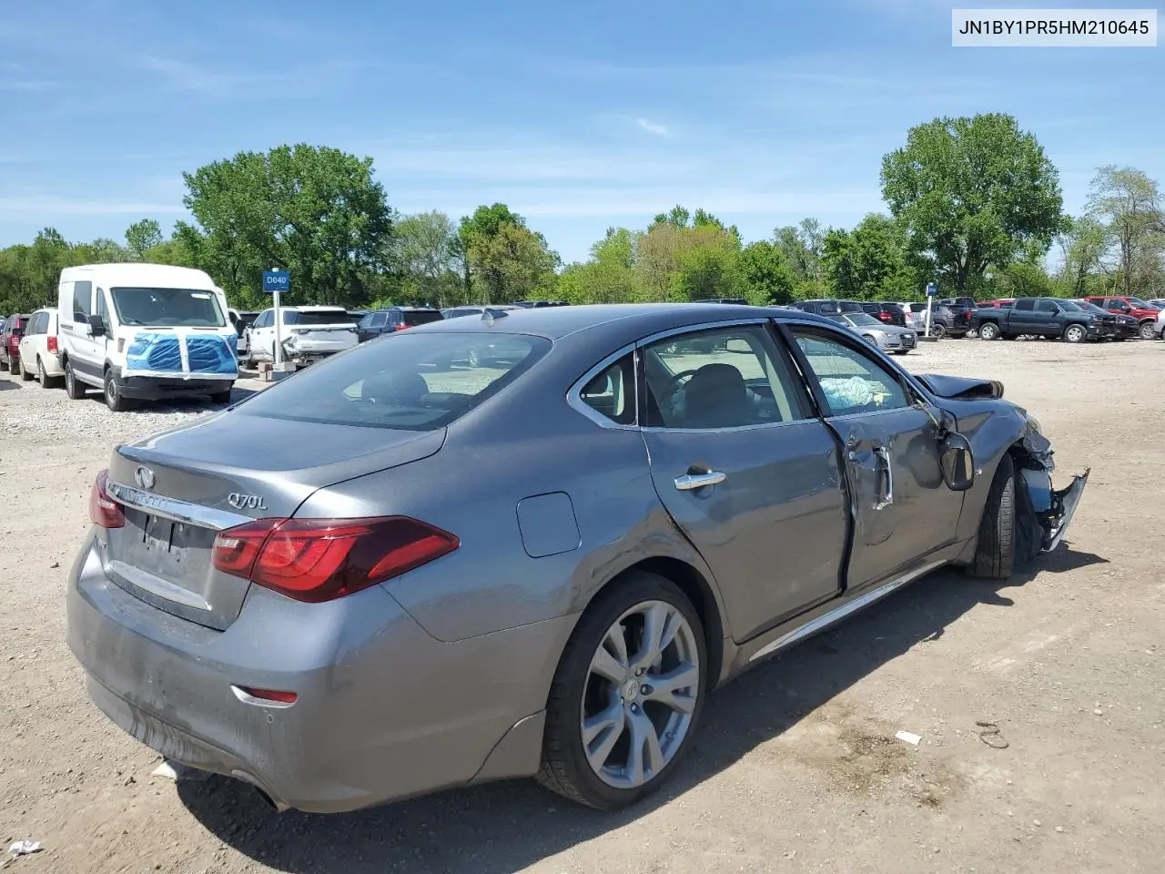 2017 Infiniti Q70L 3.7 VIN: JN1BY1PR5HM210645 Lot: 56575155