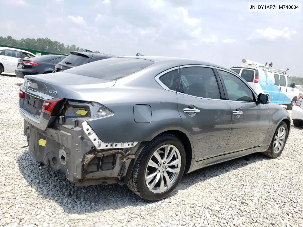 2017 Infiniti Q70 3.7 VIN: JN1BY1AP7HM740834 Lot: 62074175