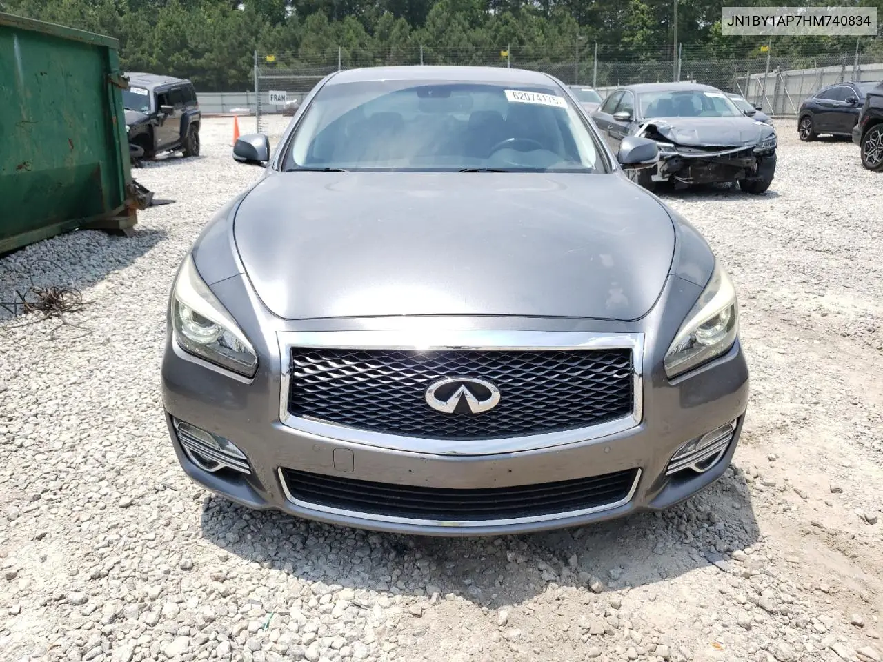 2017 Infiniti Q70 3.7 VIN: JN1BY1AP7HM740834 Lot: 62074175