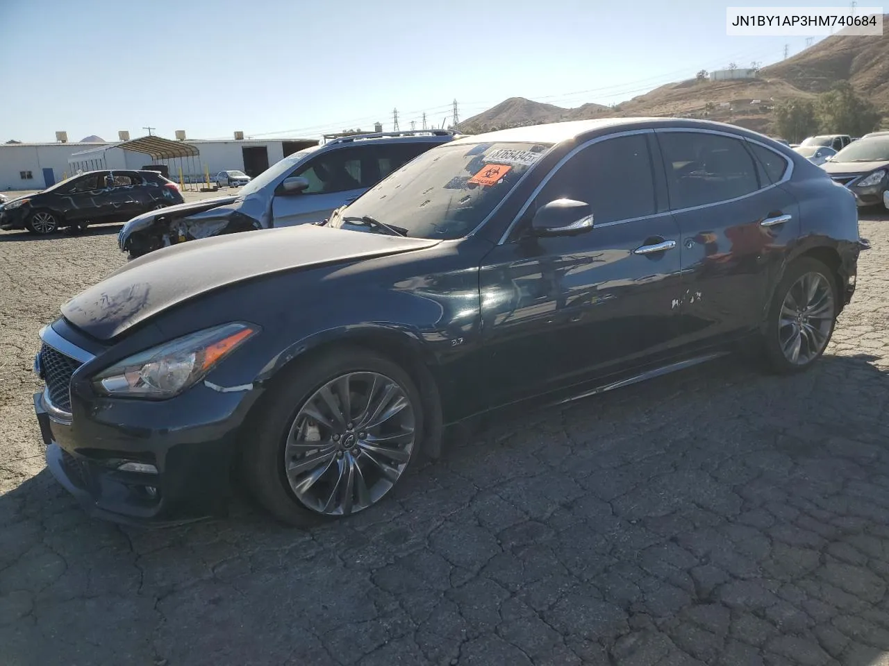 2017 Infiniti Q70 3.7 VIN: JN1BY1AP3HM740684 Lot: 87654345