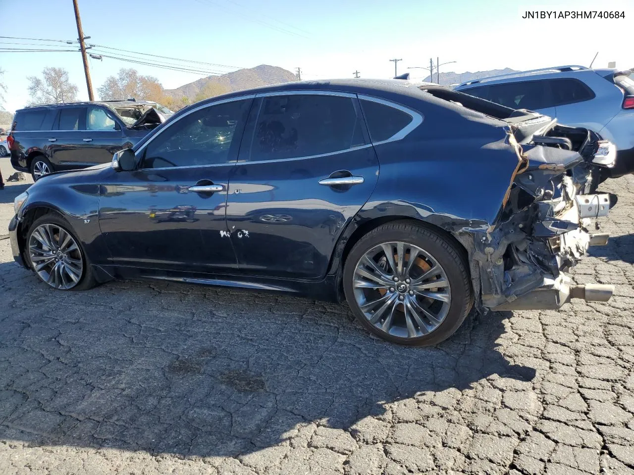 2017 Infiniti Q70 3.7 VIN: JN1BY1AP3HM740684 Lot: 87654345