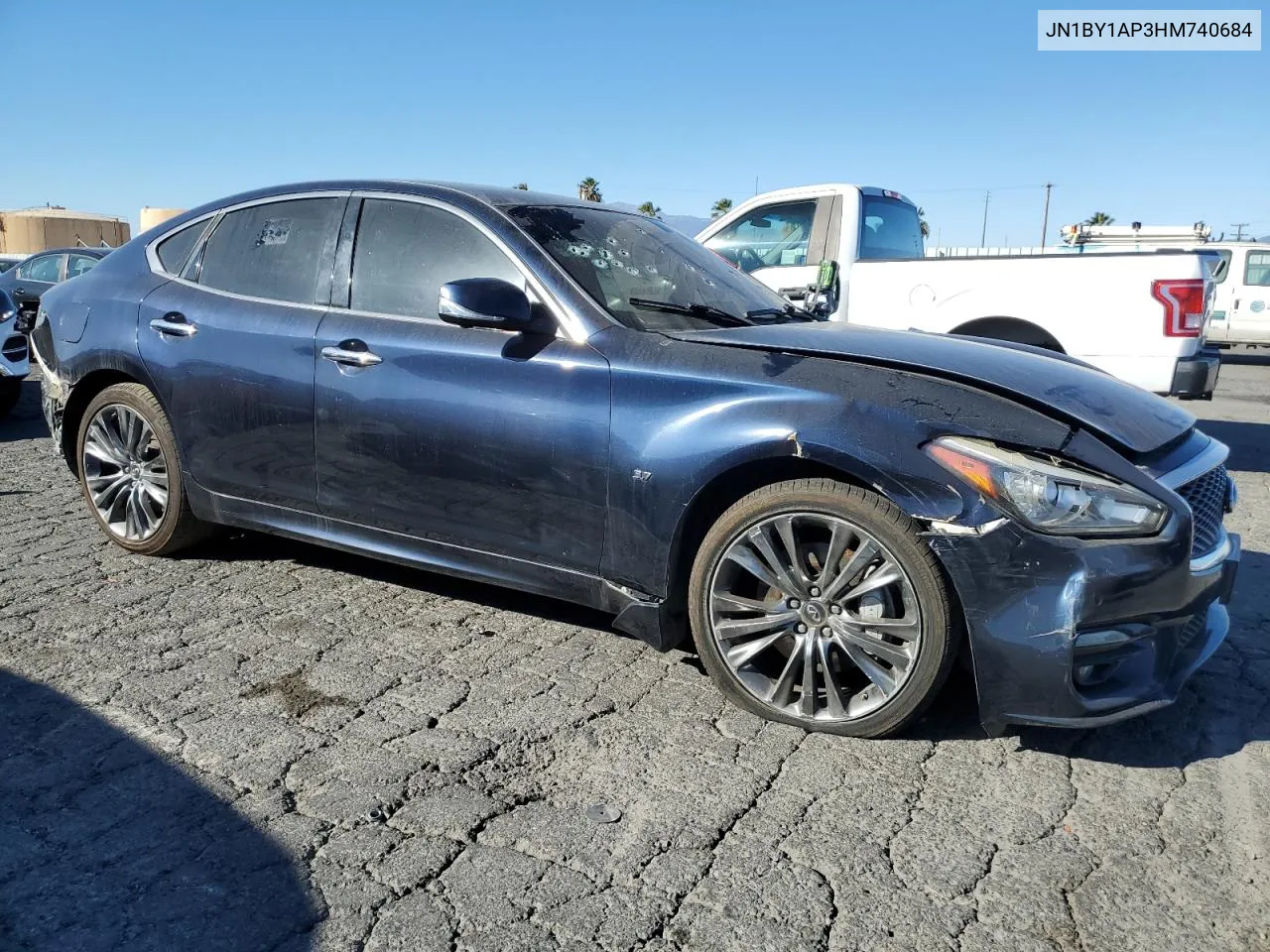 2017 Infiniti Q70 3.7 VIN: JN1BY1AP3HM740684 Lot: 87654345