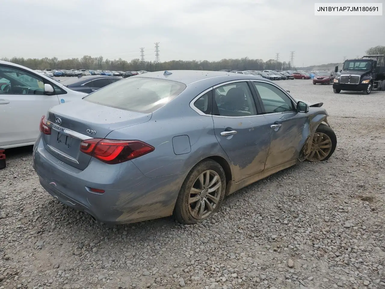 2018 Infiniti Q70 3.7 Luxe VIN: JN1BY1AP7JM180691 Lot: 50934325
