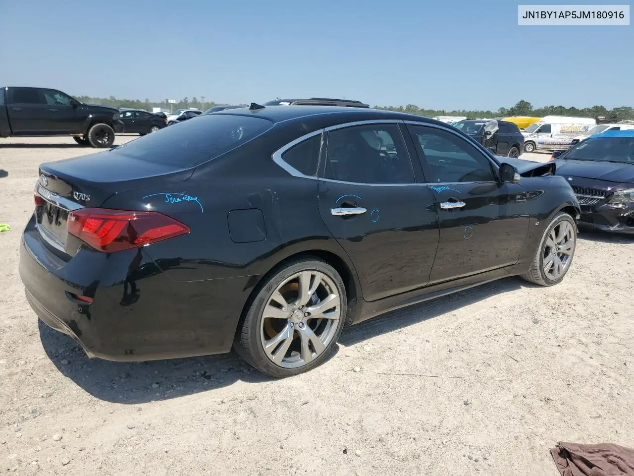 2018 Infiniti Q70 3.7 Luxe VIN: JN1BY1AP5JM180916 Lot: 52249005