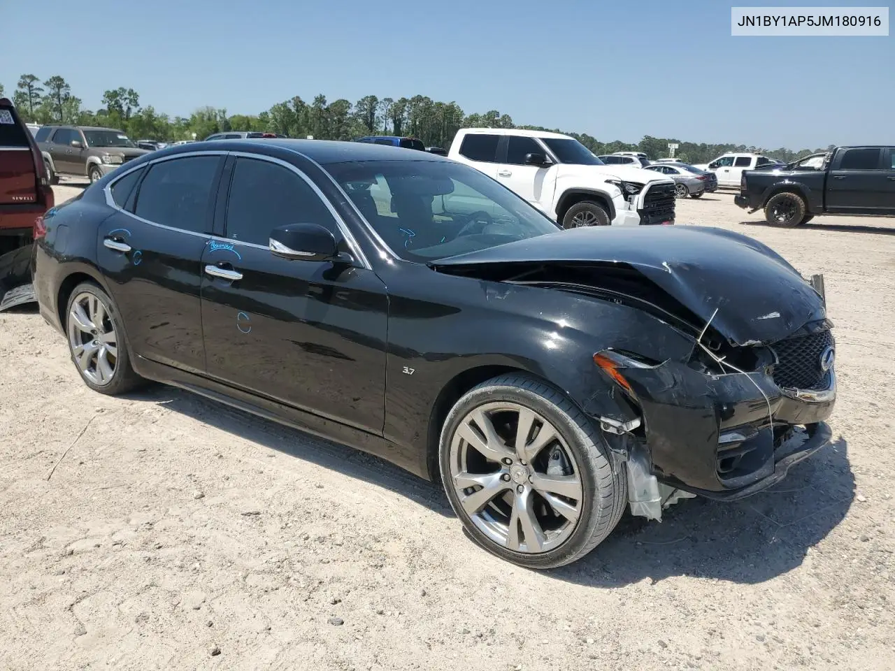 2018 Infiniti Q70 3.7 Luxe VIN: JN1BY1AP5JM180916 Lot: 52249005