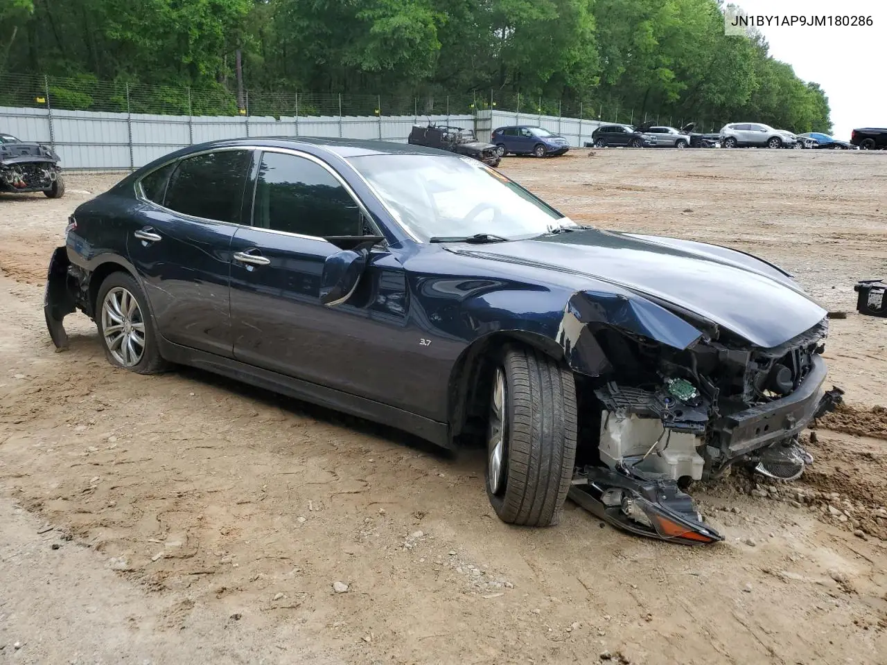 2018 Infiniti Q70 3.7 Luxe VIN: JN1BY1AP9JM180286 Lot: 55226265