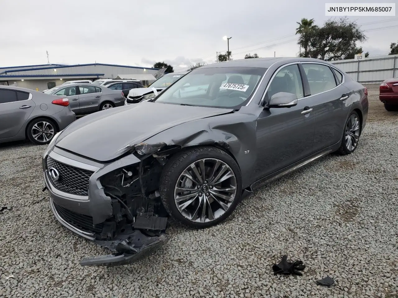 2019 Infiniti Q70L 3.7 Luxe VIN: JN1BY1PP5KM685007 Lot: 47675725