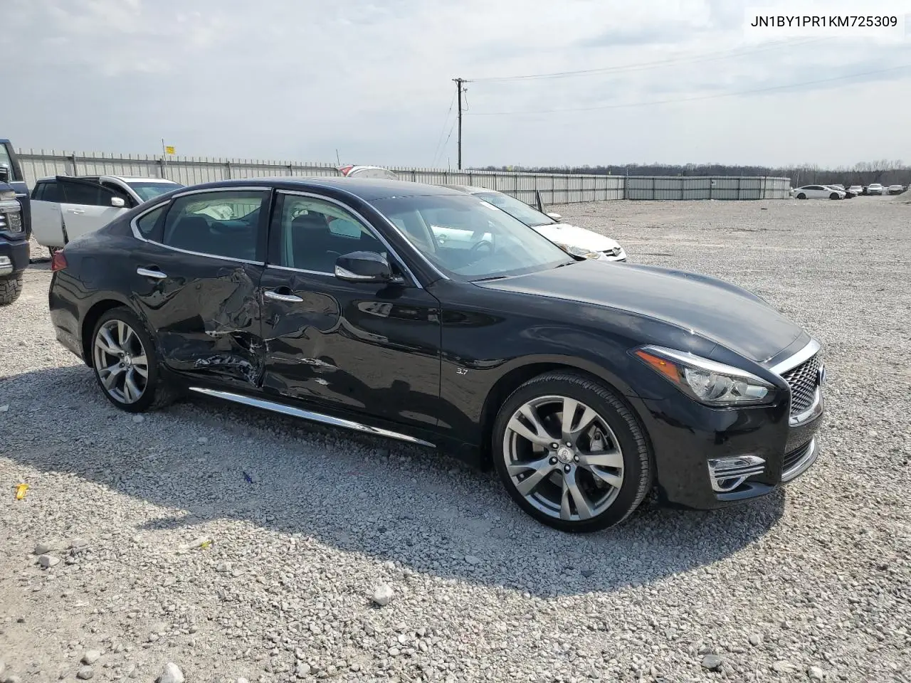 2019 Infiniti Q70L 3.7 Luxe VIN: JN1BY1PR1KM725309 Lot: 48998815