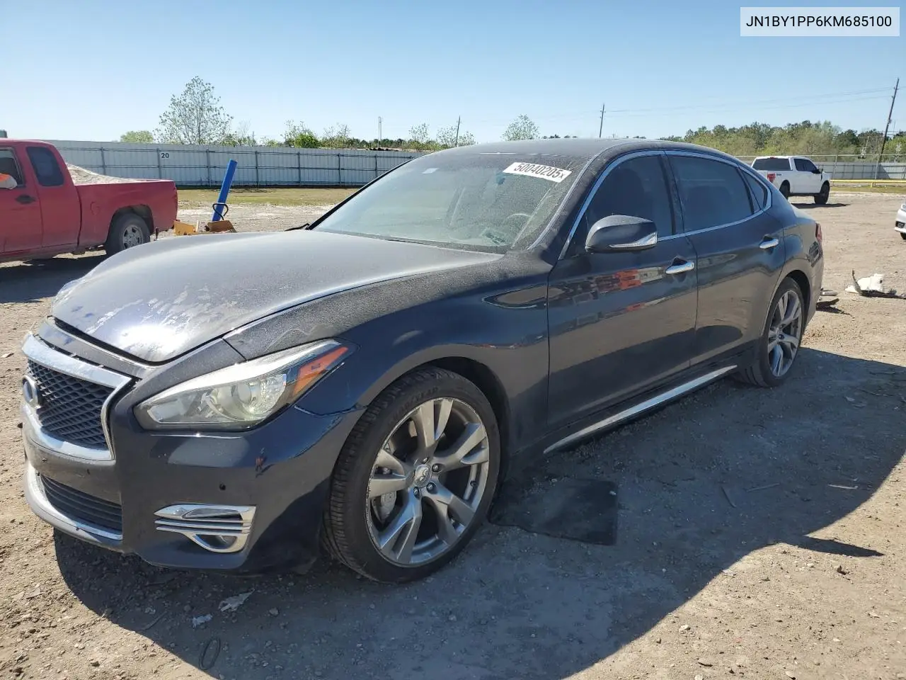 2019 Infiniti Q70L 3.7 Luxe VIN: JN1BY1PP6KM685100 Lot: 50040205