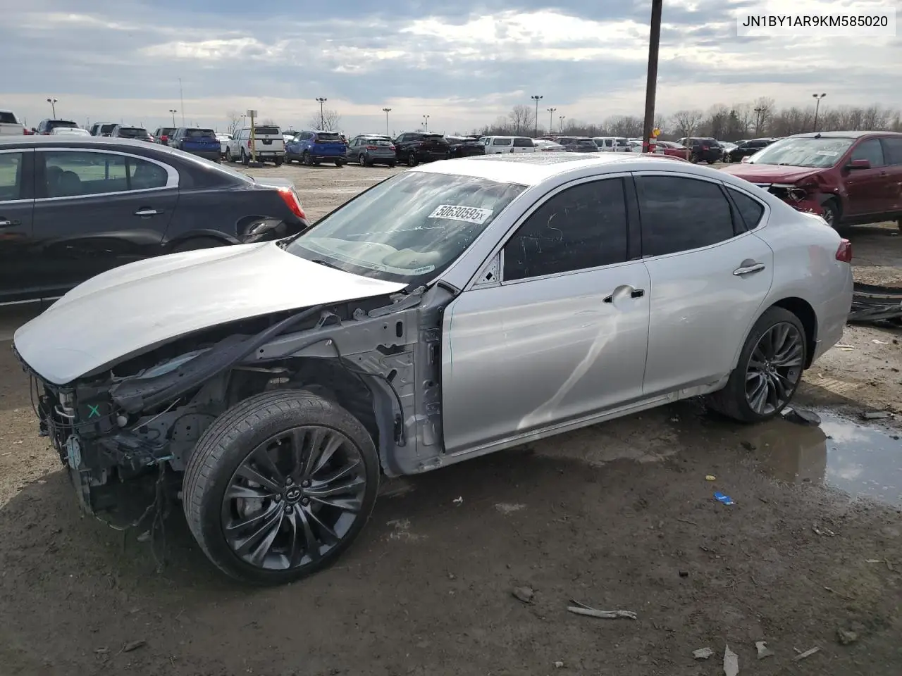 2019 Infiniti Q70 3.7 Luxe VIN: JN1BY1AR9KM585020 Lot: 50630595
