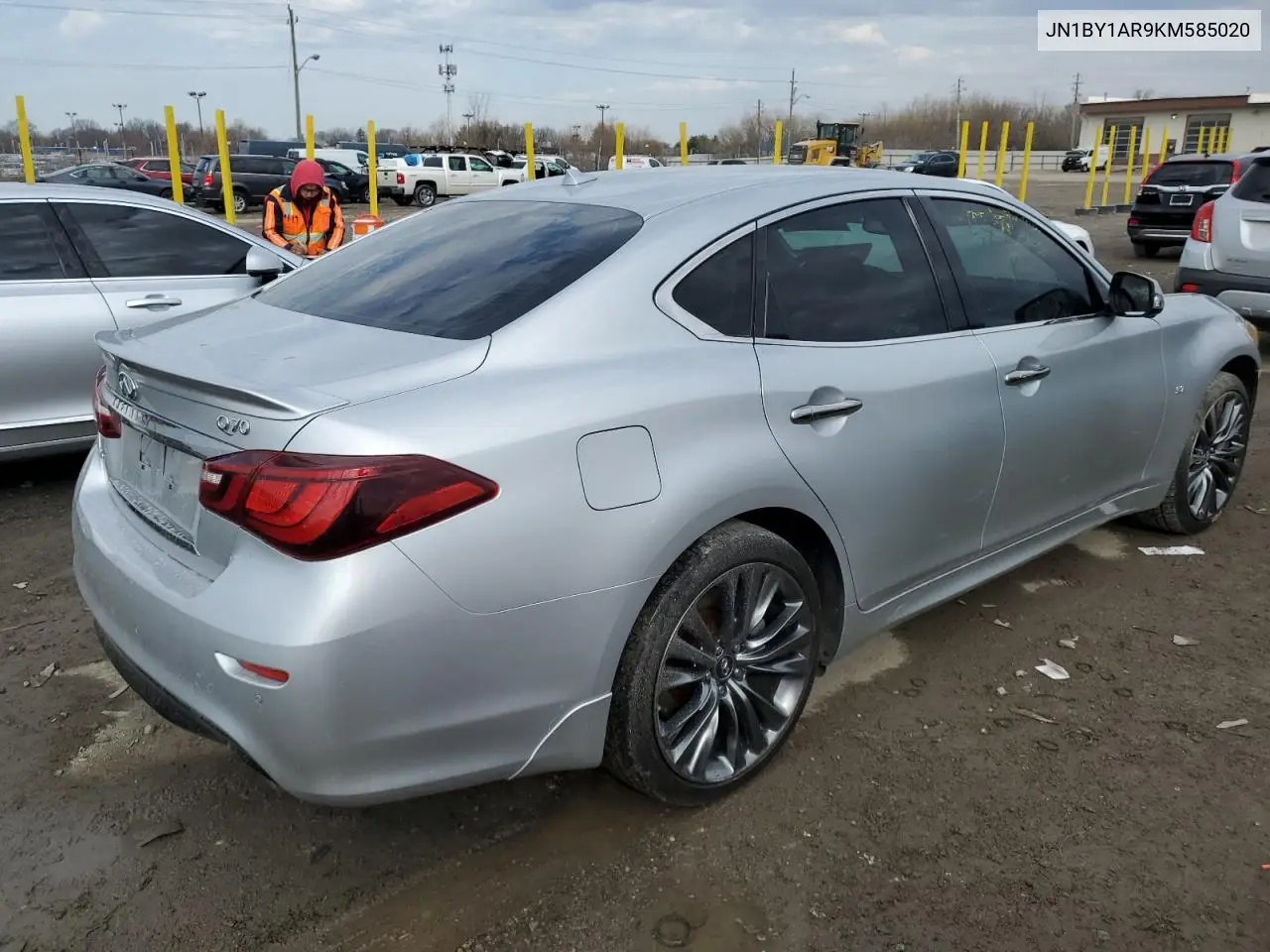 2019 Infiniti Q70 3.7 Luxe VIN: JN1BY1AR9KM585020 Lot: 50630595