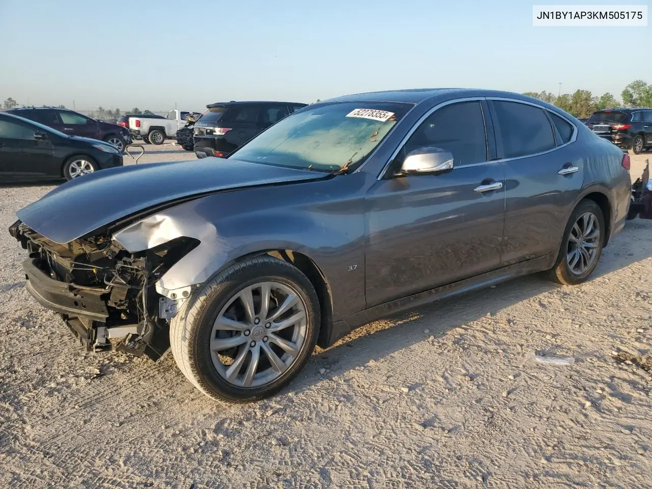 2019 Infiniti Q70 3.7 Luxe VIN: JN1BY1AP3KM505175 Lot: 52278355