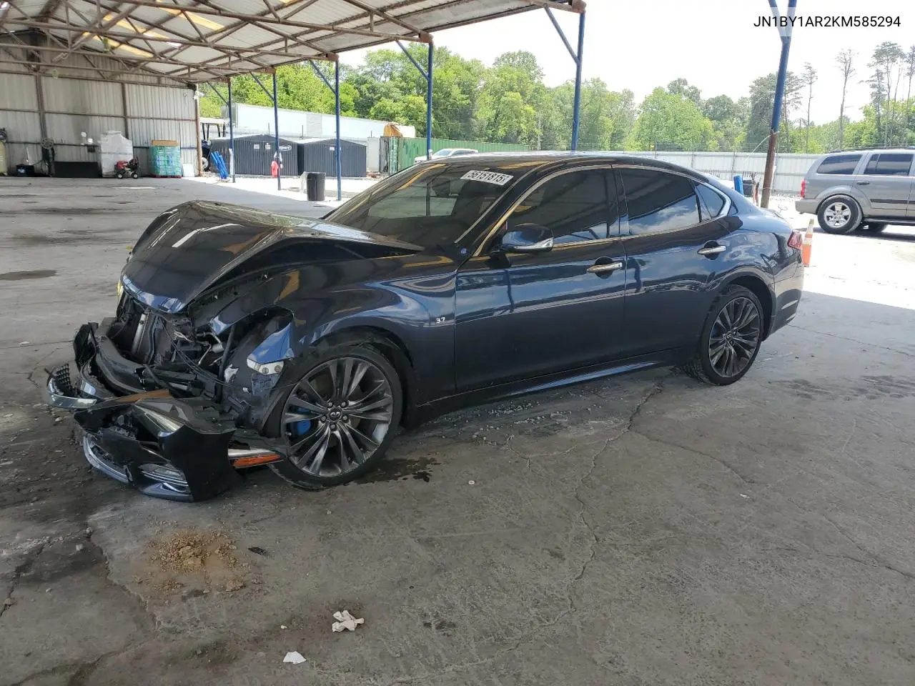 2019 Infiniti Q70 3.7 Luxe VIN: JN1BY1AR2KM585294 Lot: 56151815