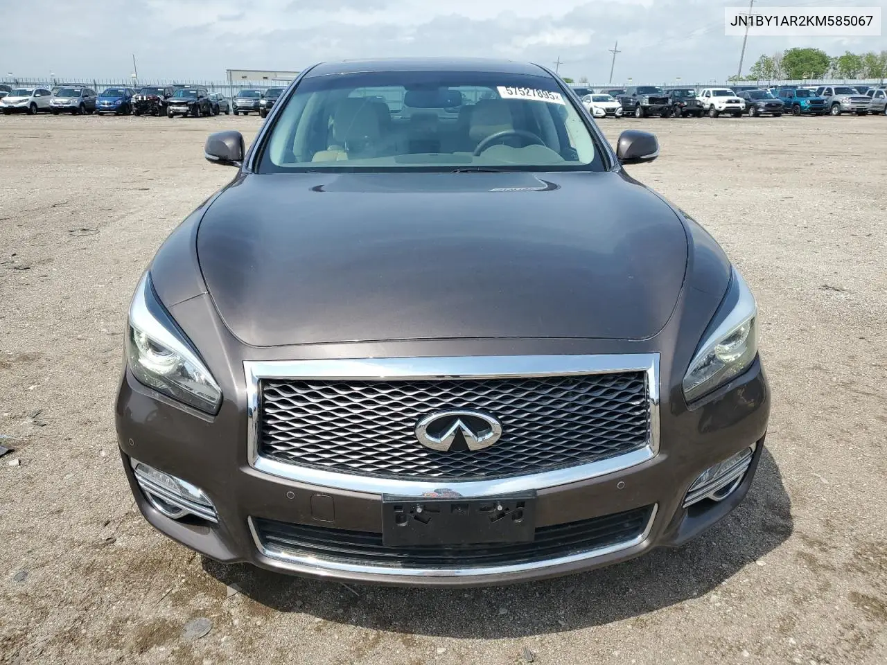 2019 Infiniti Q70 3.7 Luxe VIN: JN1BY1AR2KM585067 Lot: 57527895