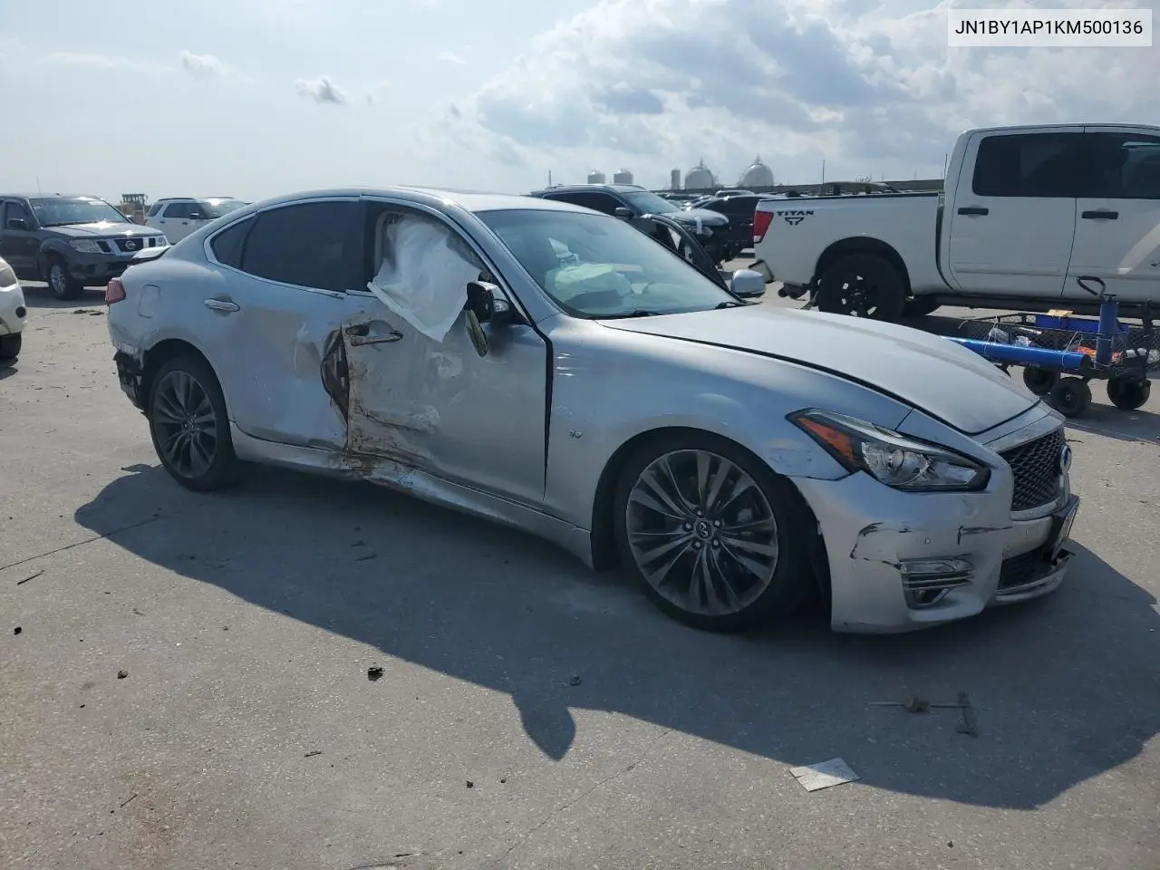 2019 Infiniti Q70 3.7 Luxe VIN: JN1BY1AP1KM500136 Lot: 59349665