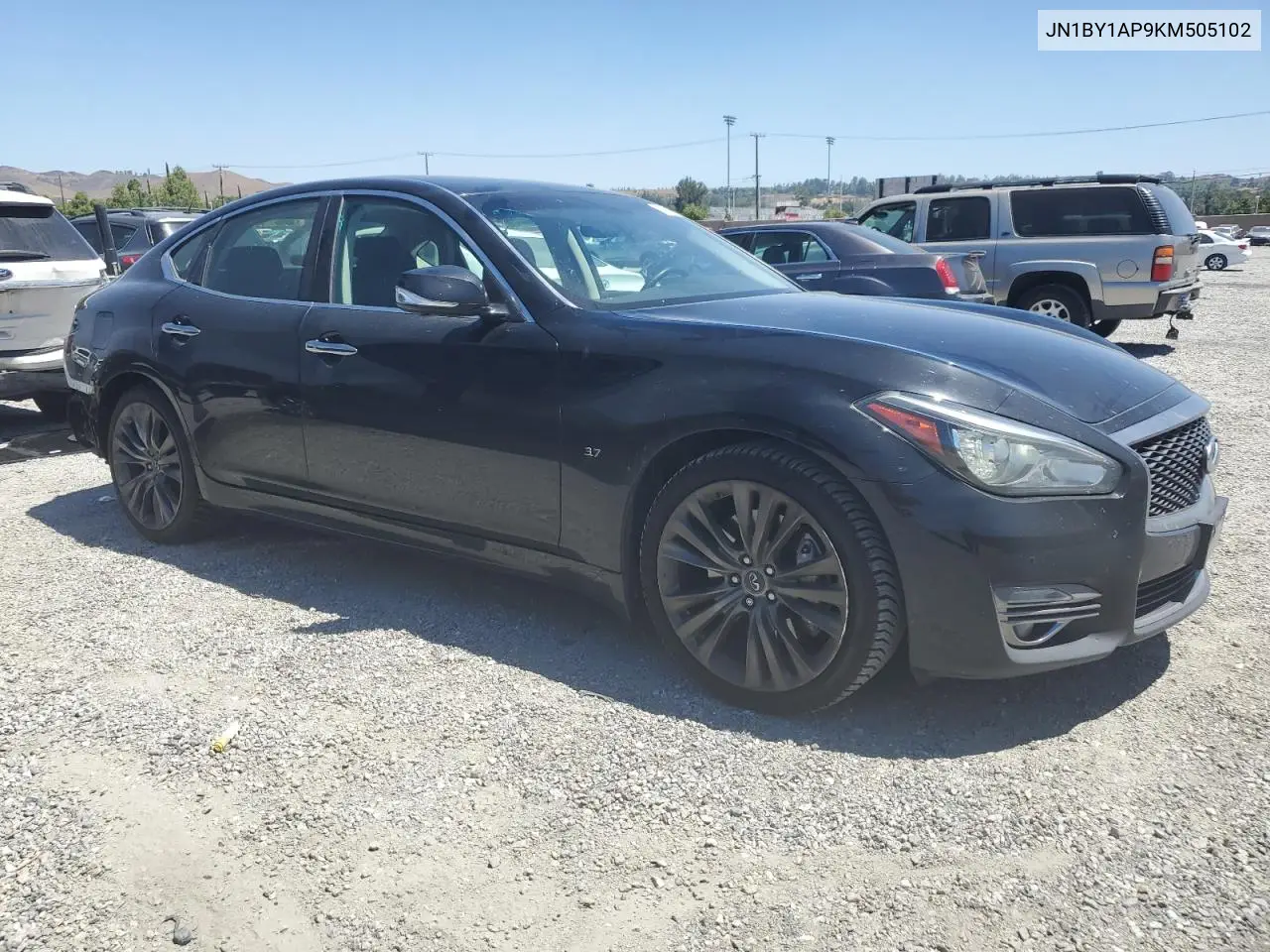2019 Infiniti Q70 3.7 Luxe VIN: JN1BY1AP9KM505102 Lot: 61176205