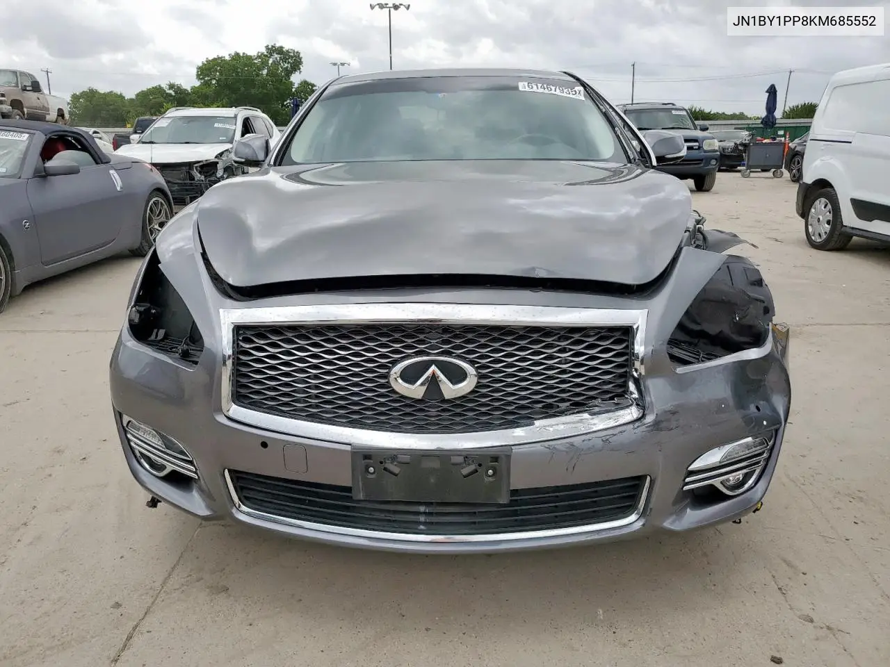 2019 Infiniti Q70L 3.7 Luxe VIN: JN1BY1PP8KM685552 Lot: 61467935