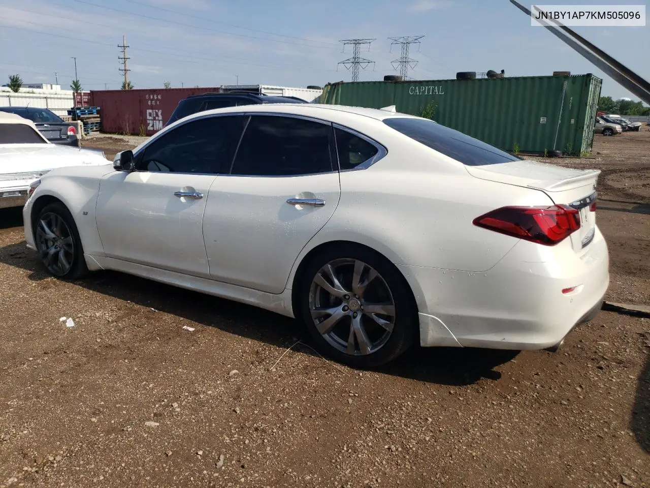 2019 Infiniti Q70 3.7 Luxe VIN: JN1BY1AP7KM505096 Lot: 61669215