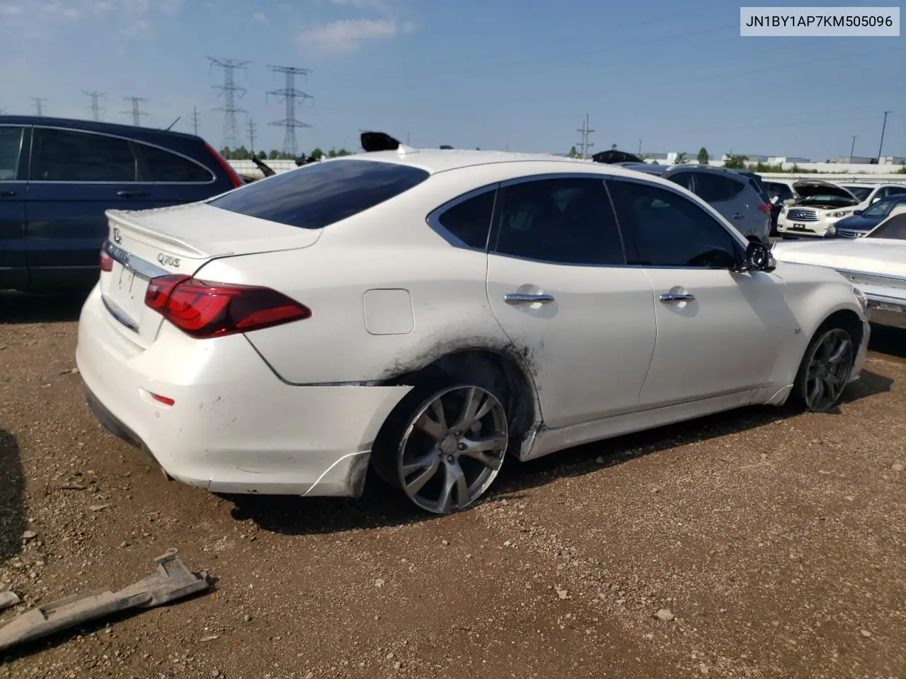 2019 Infiniti Q70 3.7 Luxe VIN: JN1BY1AP7KM505096 Lot: 61669215