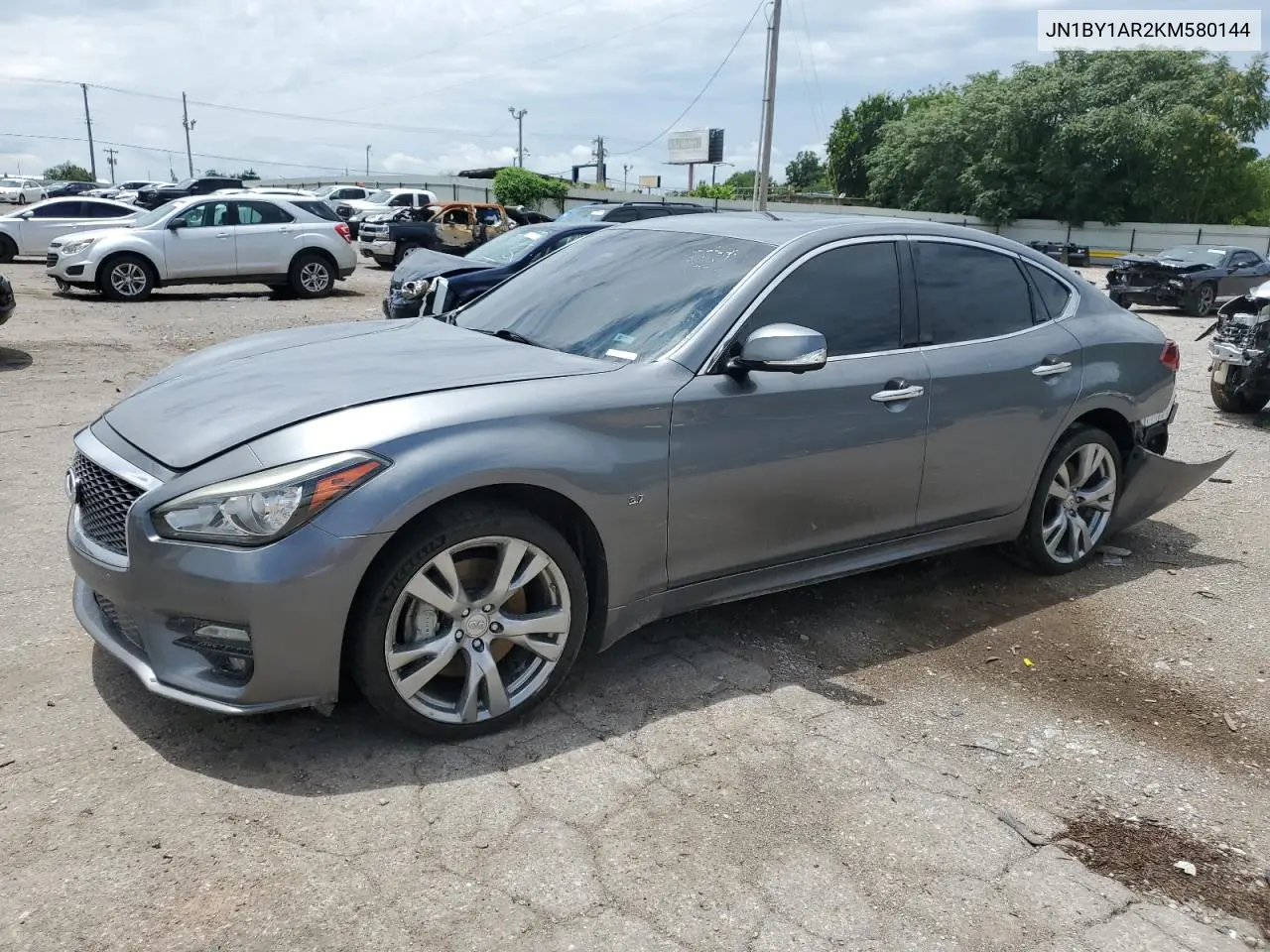 2019 Infiniti Q70 3.7 Luxe VIN: JN1BY1AR2KM580144 Lot: 62674805