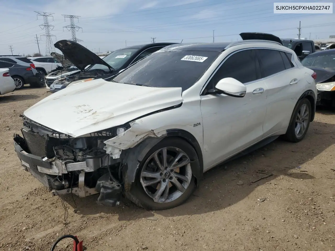 2017 Infiniti Qx30 Base VIN: SJKCH5CPXHA022747 Lot: 53062065