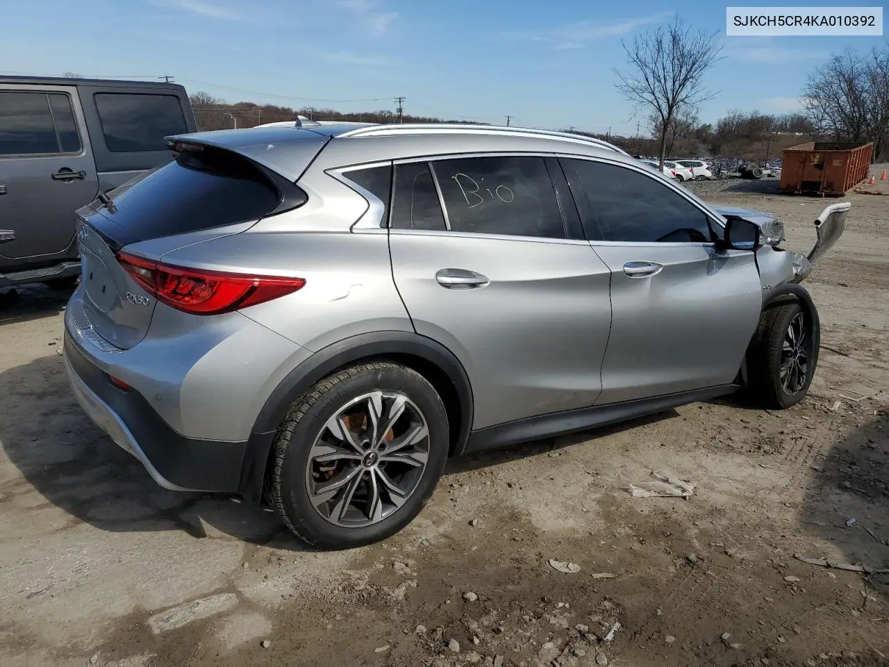 2019 Infiniti Qx30 Luxe VIN: SJKCH5CR4KA010392 Lot: 46676395