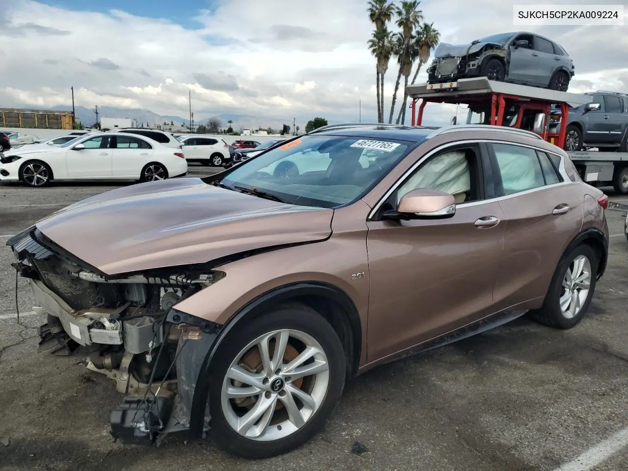 2019 Infiniti Qx30 Pure VIN: SJKCH5CP2KA009224 Lot: 46727765