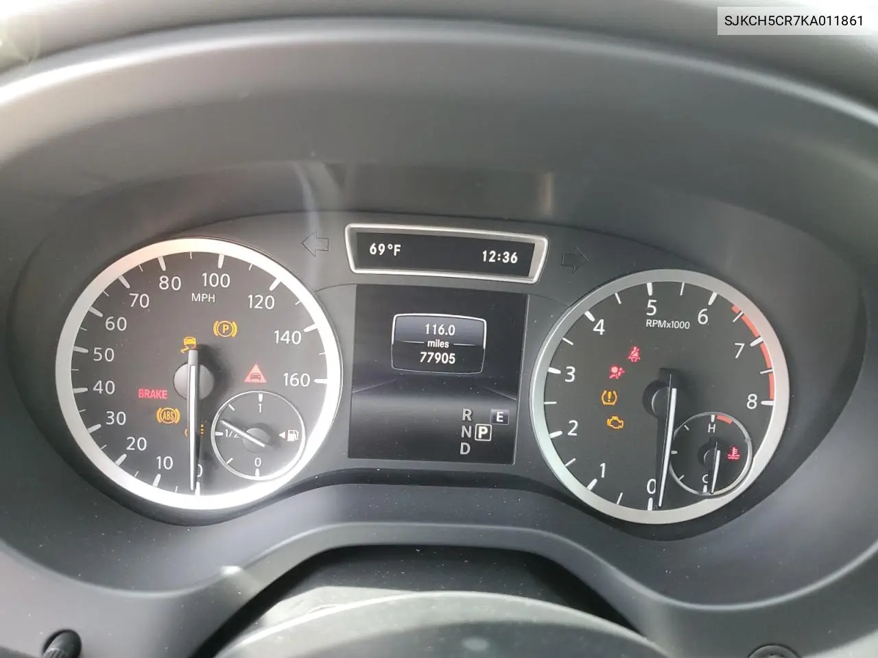2019 Infiniti Qx30 Luxe VIN: SJKCH5CR7KA011861 Lot: 52147015