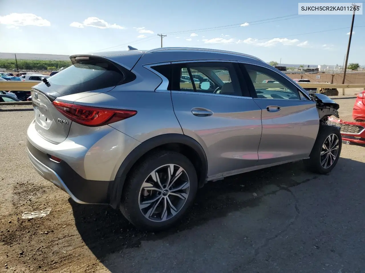 2019 Infiniti Qx30 Luxe VIN: SJKCH5CR2KA011265 Lot: 54603635