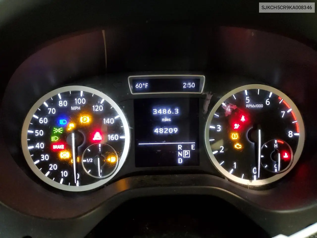 2019 Infiniti Qx30 Luxe VIN: SJKCH5CR9KA008346 Lot: 55680805