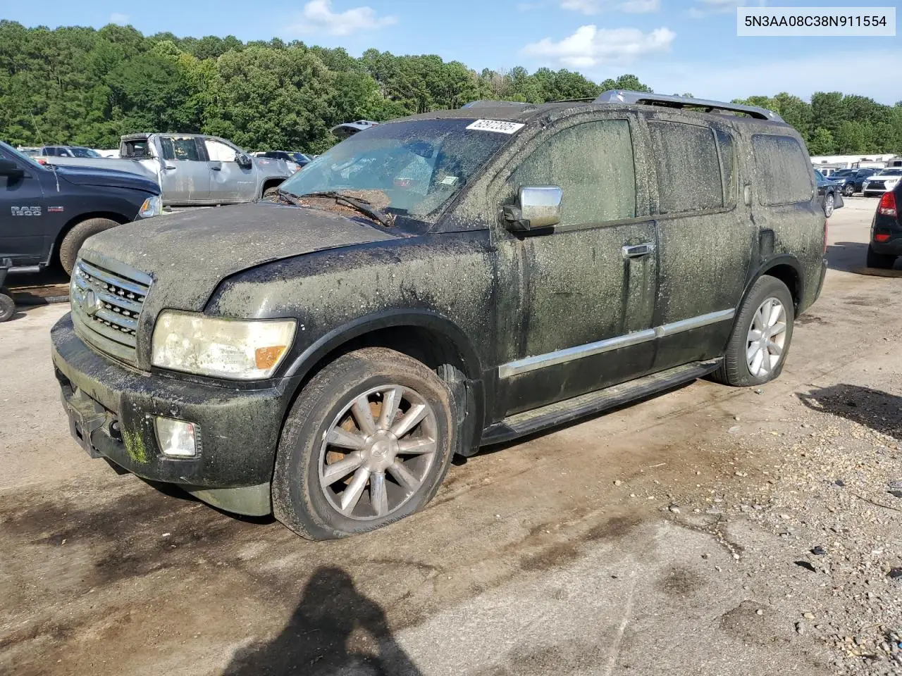 2008 Infiniti Qx56 VIN: 5N3AA08C38N911554 Lot: 62972305