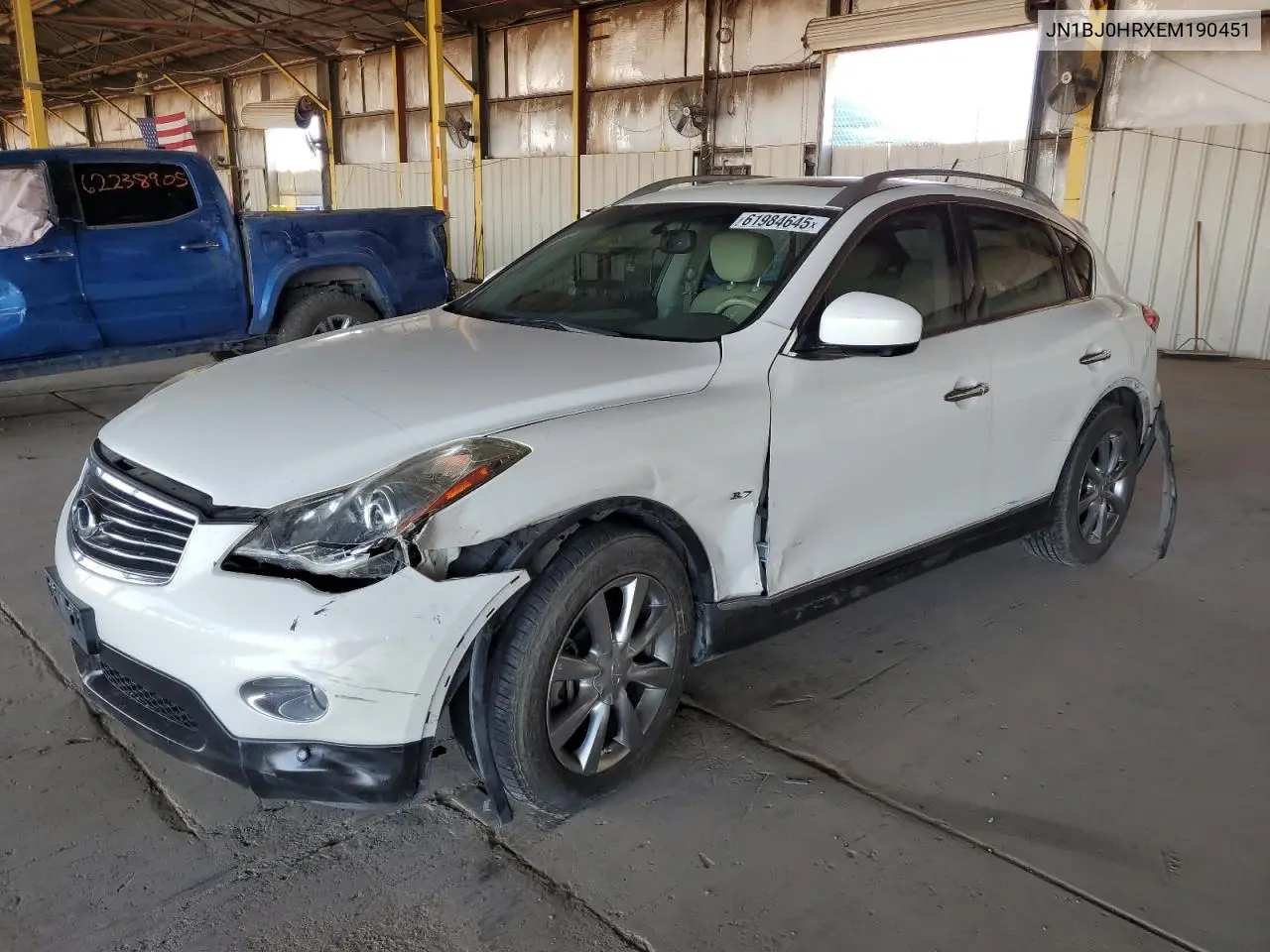 2014 Infiniti Qx50 VIN: JN1BJ0HRXEM190451 Lot: 61984645