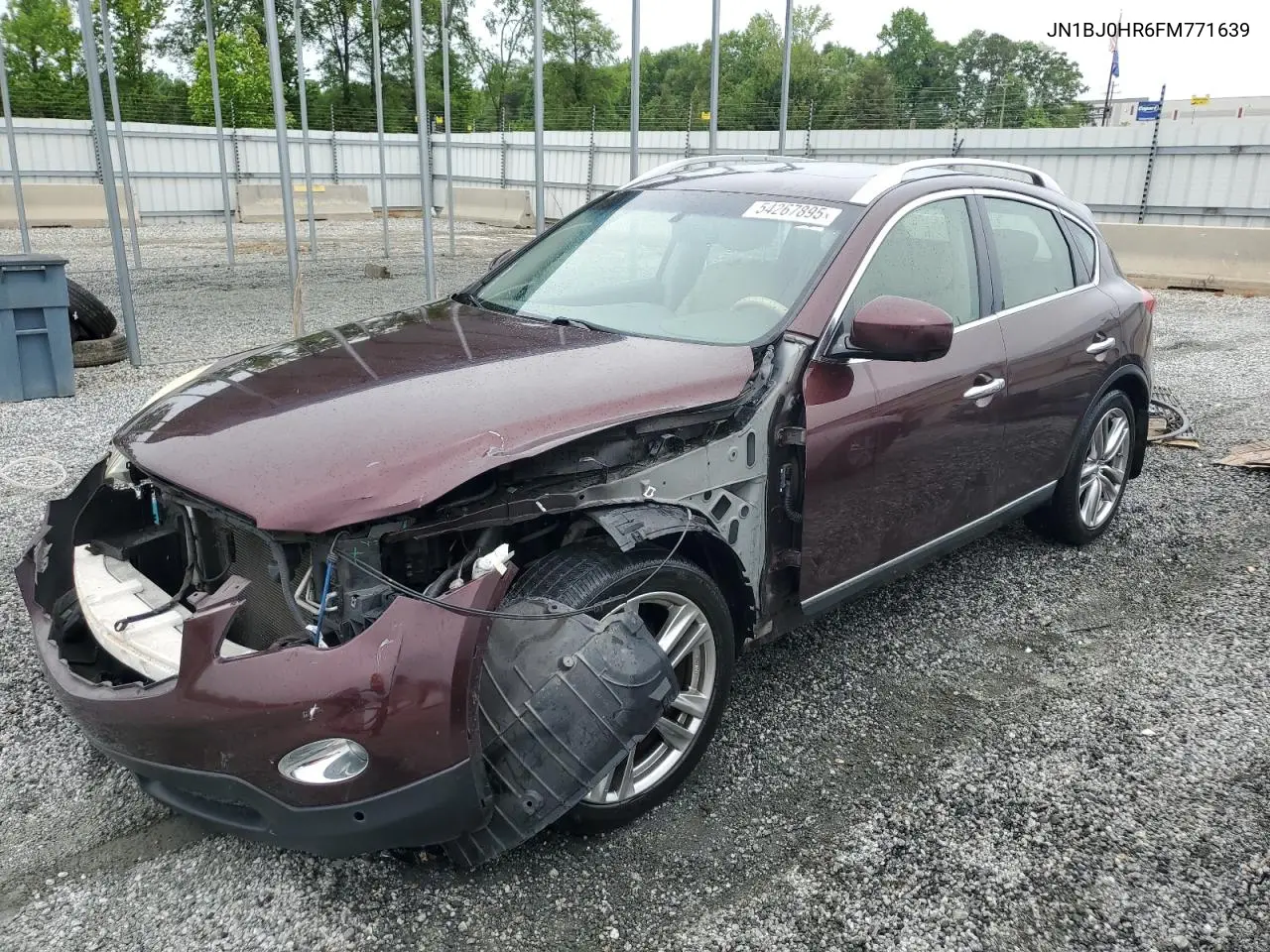 2015 Infiniti Qx50 VIN: JN1BJ0HR6FM771639 Lot: 54267895