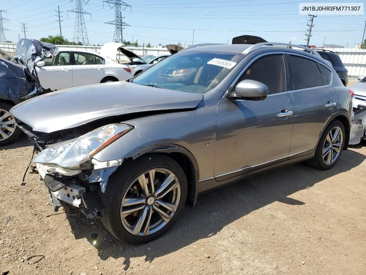 2015 Infiniti Qx50 VIN: JN1BJ0HR3FM771307 Lot: 61848365