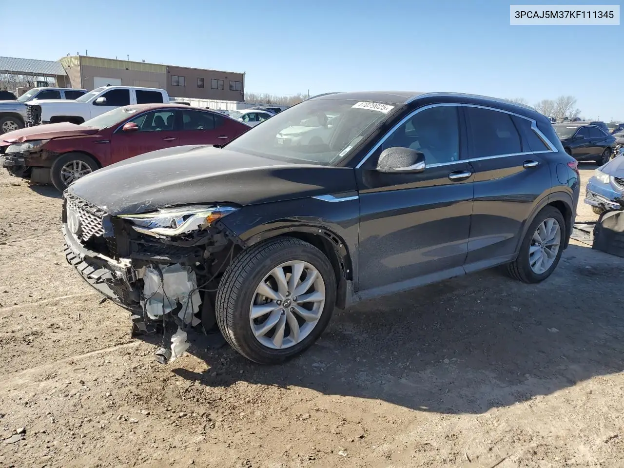 2019 Infiniti Qx50 Essential VIN: 3PCAJ5M37KF111345 Lot: 47029025