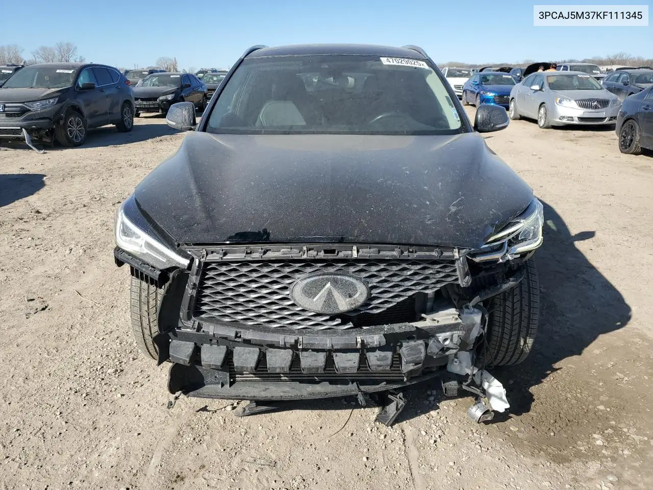 2019 Infiniti Qx50 Essential VIN: 3PCAJ5M37KF111345 Lot: 47029025