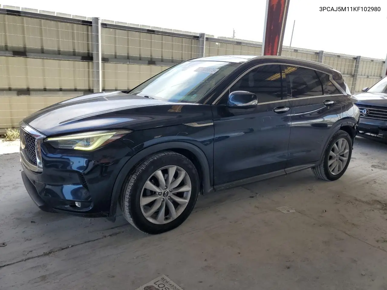 2019 Infiniti Qx50 Essential VIN: 3PCAJ5M11KF102980 Lot: 55529675