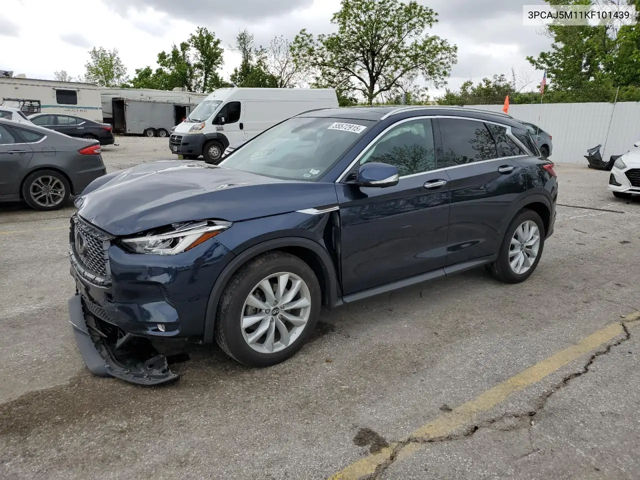 2019 Infiniti Qx50 Essential VIN: 3PCAJ5M11KF101439 Lot: 55572915
