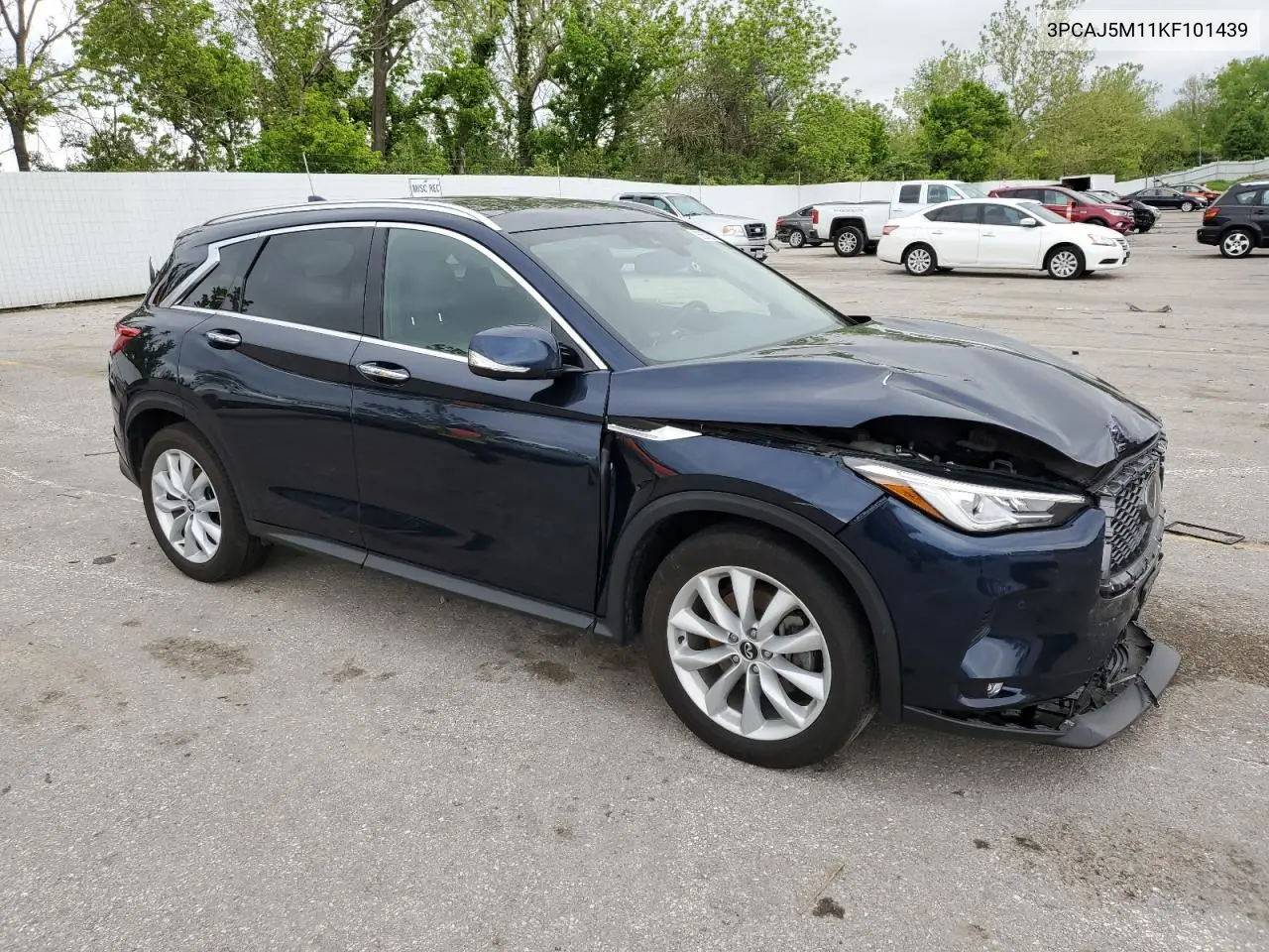 2019 Infiniti Qx50 Essential VIN: 3PCAJ5M11KF101439 Lot: 55572915