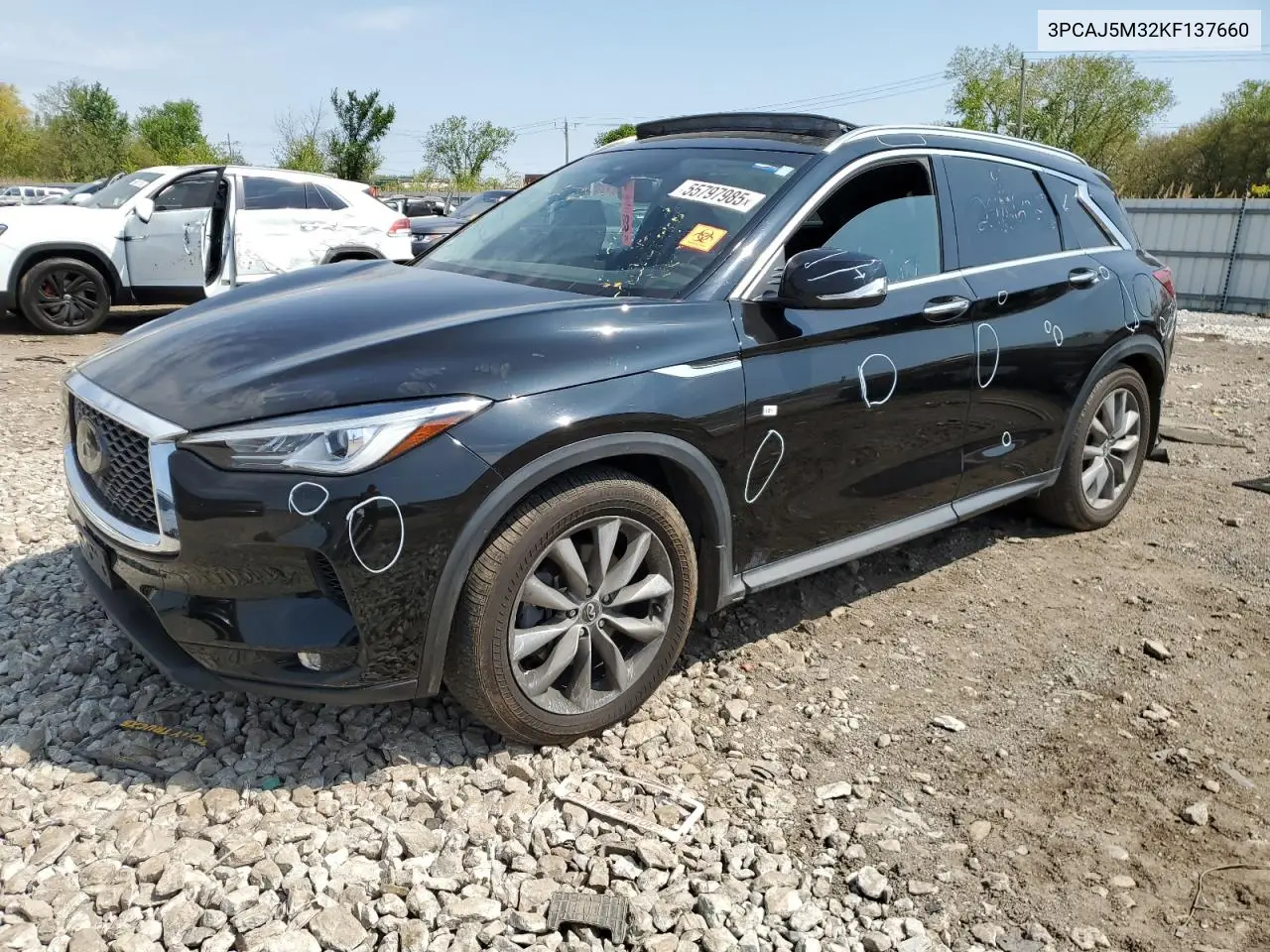 2019 Infiniti Qx50 Essential VIN: 3PCAJ5M32KF137660 Lot: 55797985