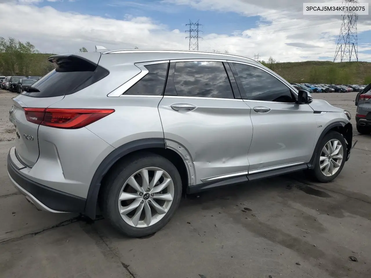 2019 Infiniti Qx50 Essential VIN: 3PCAJ5M34KF100075 Lot: 55851615